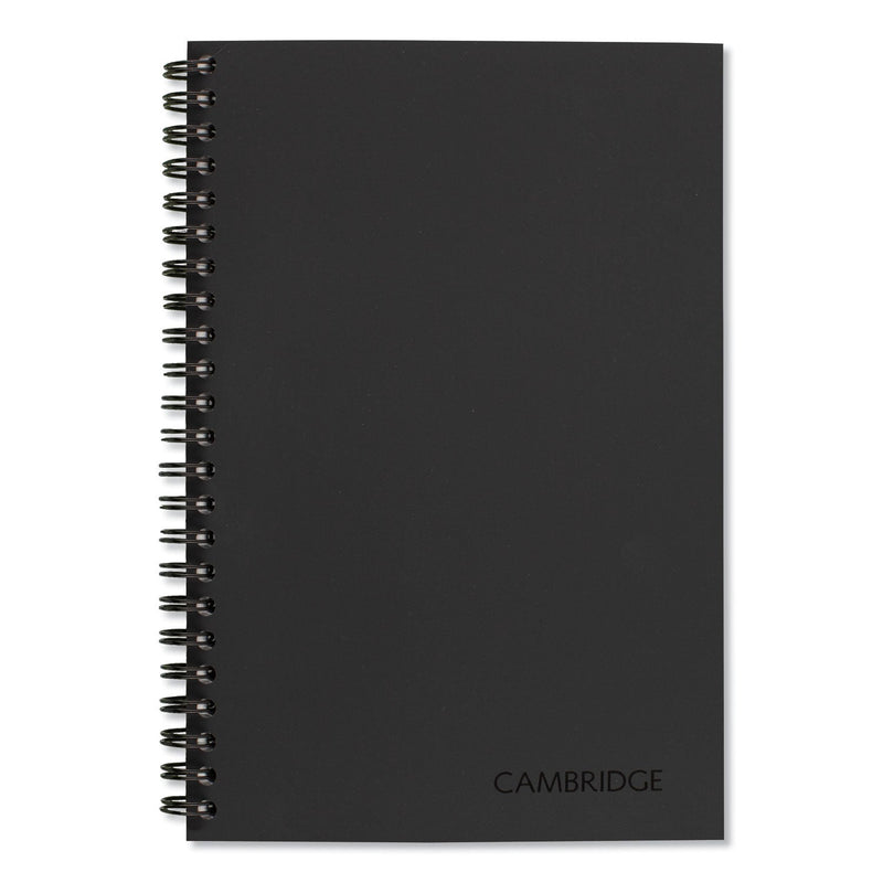 Cambridge Wirebound Guided QuickNotes Notebook, 1 Subject, List-Management Format, Dark Gray Cover, 8 x 5, 80 Sheets