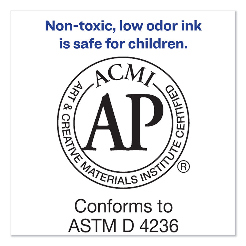 Avery MARKS A LOT Large Desk-Style Permanent Marker, Broad Chisel Tip, Purple, Dozen (8884)