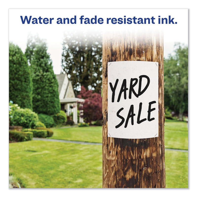 Avery MARKS A LOT Extra-Large Desk-Style Permanent Marker, Extra-Broad Chisel Tip, Black (24148)