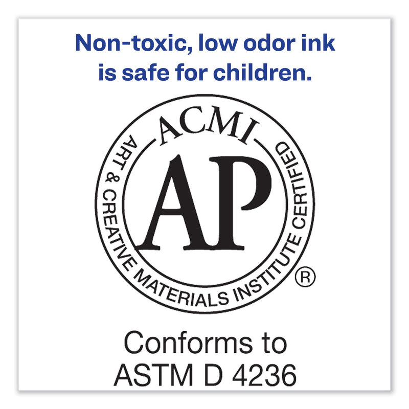 Avery MARKS A LOT Regular Desk-Style Permanent Marker, Broad Chisel Tip, Black, Dozen (7888)