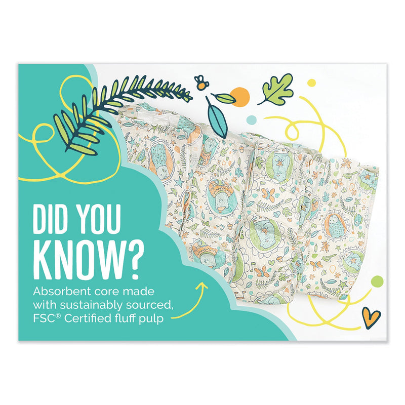 Seventh Generation Free and Clear Baby Diapers, Size 3, 16 lbs to 24 lbs, 124/Carton