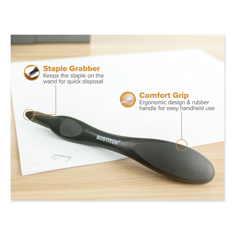 Bostitch Professional Magnetic Push-Style Staple Remover, Black