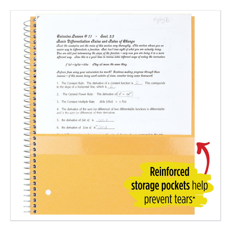 Five Star Wirebound Notebook, 5 Subject, 8 Pockets, Medium/College Rule, Randomly Assorted Covers, 11 x 8.5, 200 Sheets