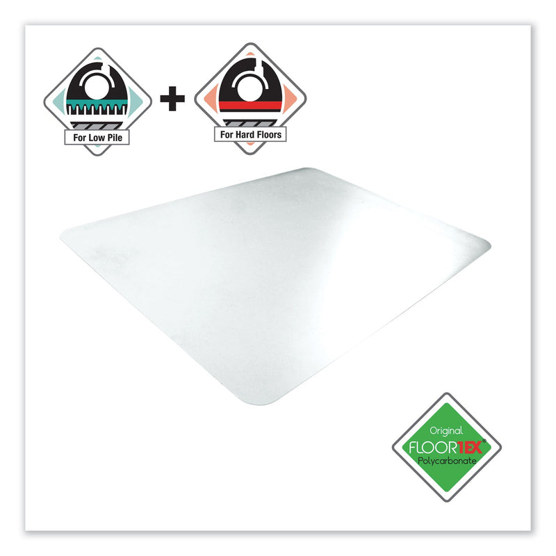 Floortex Cleartex Unomat Anti-Slip Chair Mat for Hard Floors/Flat Pile Carpets, 35 x 47, Clear