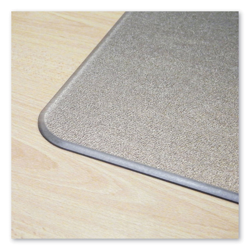Floortex Cleartex MegaMat Heavy-Duty Polycarbonate Mat for Hard Floor/All Carpet, 46 x 53, Clear