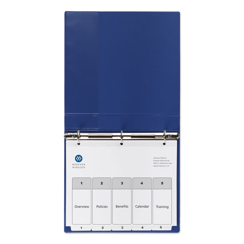 Avery Customizable TOC Ready Index Black and White Dividers, 5-Tab, 1 to 5, 11 x 8.5, 1 Set