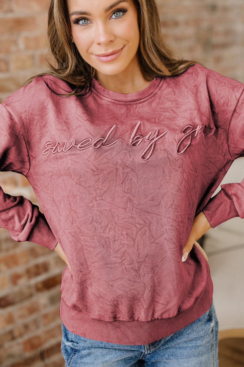 Kaia Mineral Wash Loose Sweatshirt