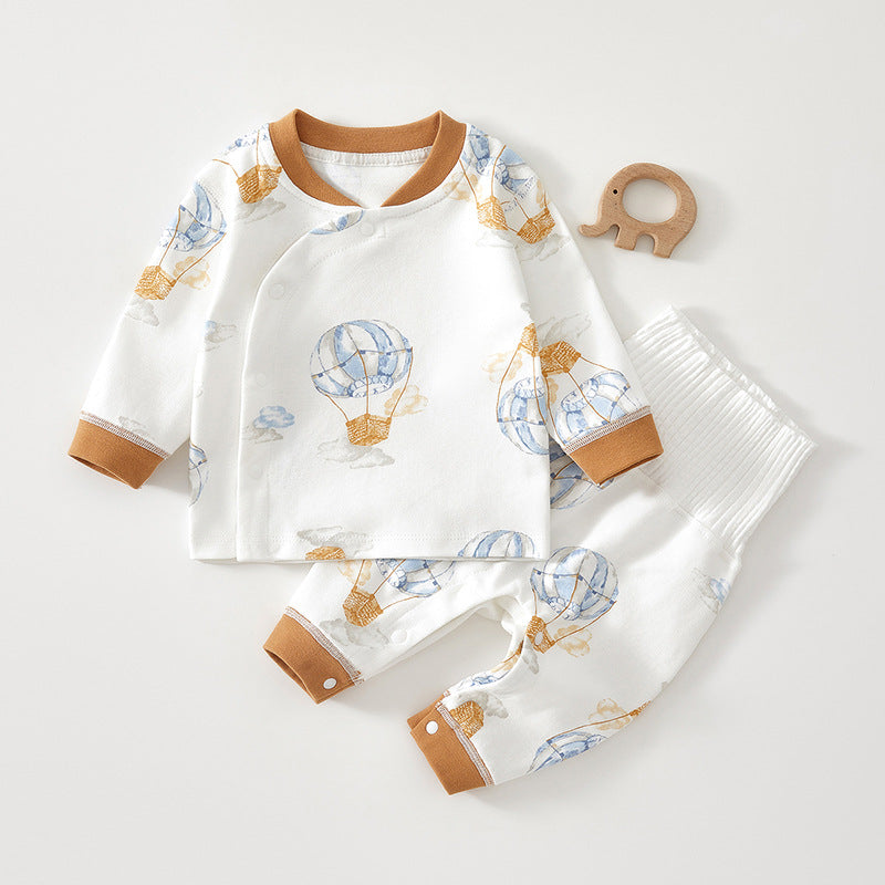 Baby Set Spring Autumn High-Waisted Pure Cotton Class A Set