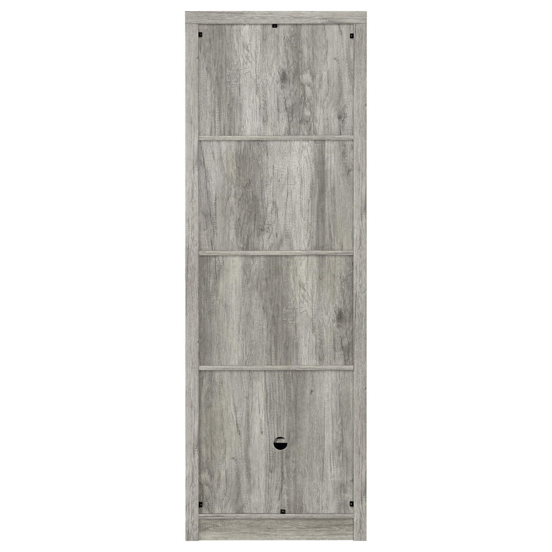 Burke 4-shelf Engineered Wood Media Tower Grey Driftwood