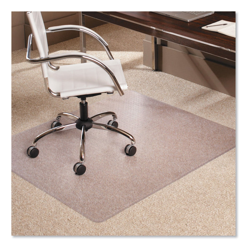 ES Robbins EverLife Moderate Use Chair Mat for Low Pile Carpet, Rectangular, 46" x 60", Clear