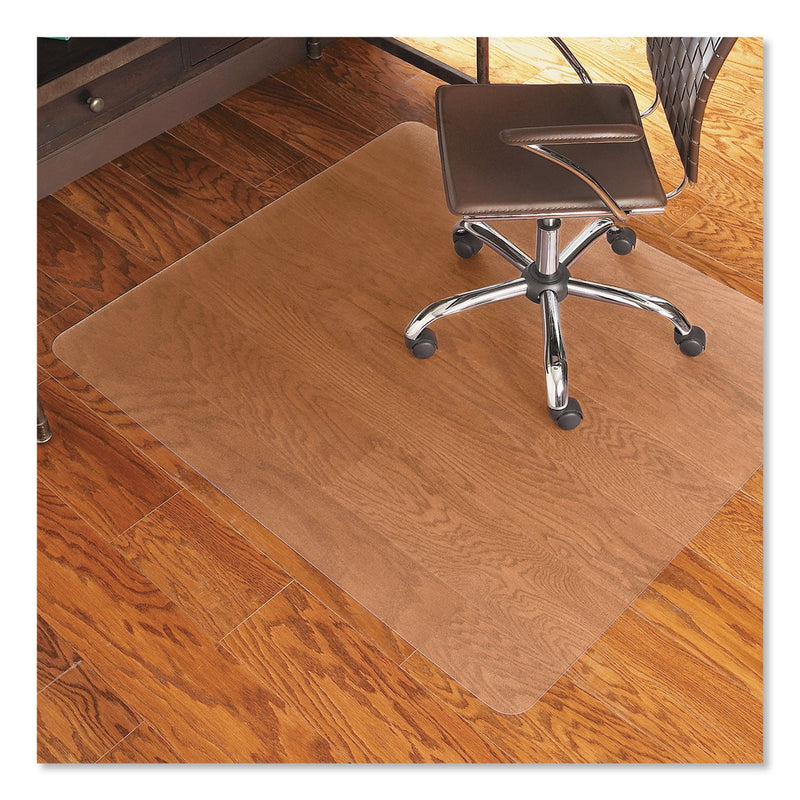 ES Robbins EverLife Chair Mat for Hard Floors, Light Use, Rectangular, 46" x 60", Clear