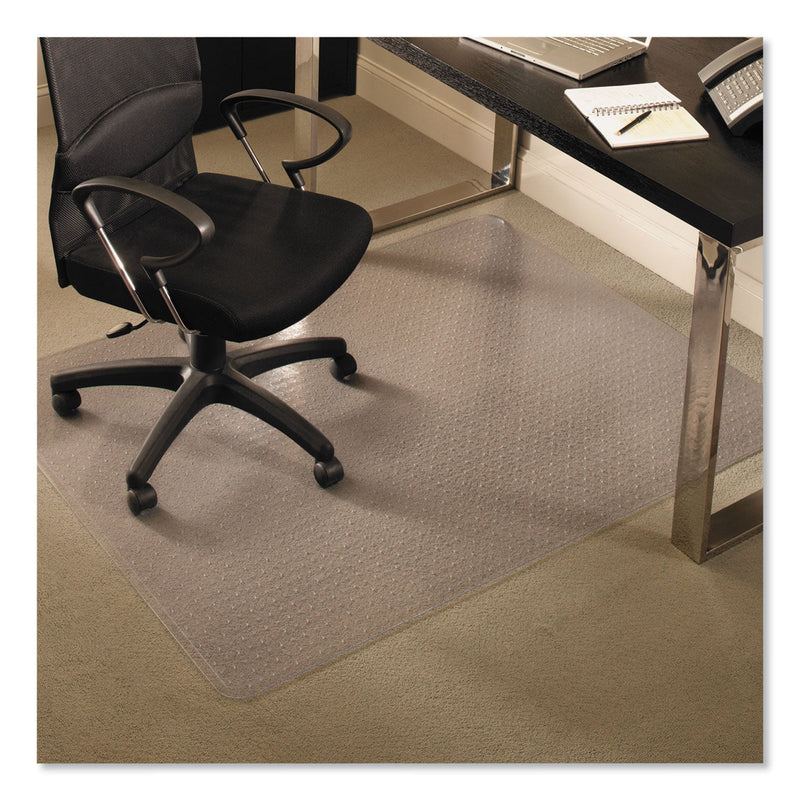 ES Robbins EverLife Chair Mats for Medium Pile Carpet, Rectangular, 46 x 60, Clear