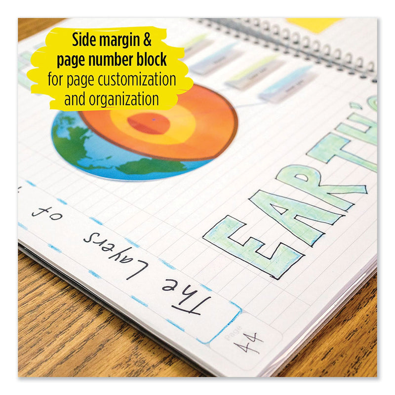 Five Star Interactive Notebook, 1 Subject, Medium/College Rule, Green Cover, 11 x 8.5, 100 Sheets