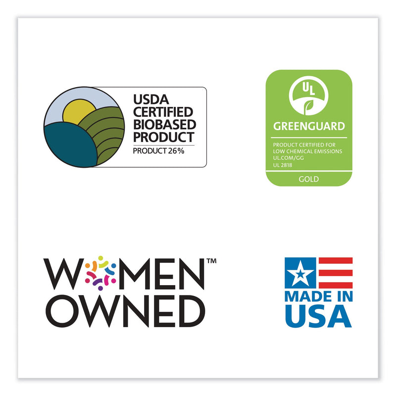 ES Robbins Natural Origins Chair Mat For Carpet, 36 x 48, Clear