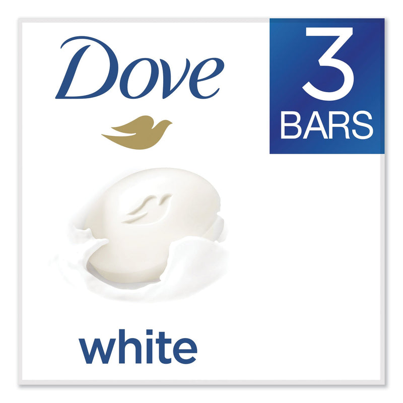Dove White Beauty Bar, Light Scent, 3.17 oz, 12/Carton