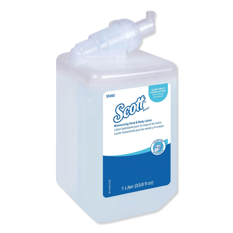 Scott Control Moisturizing Hand and Body Lotion, 1 L Bottle. Fresh Scent
