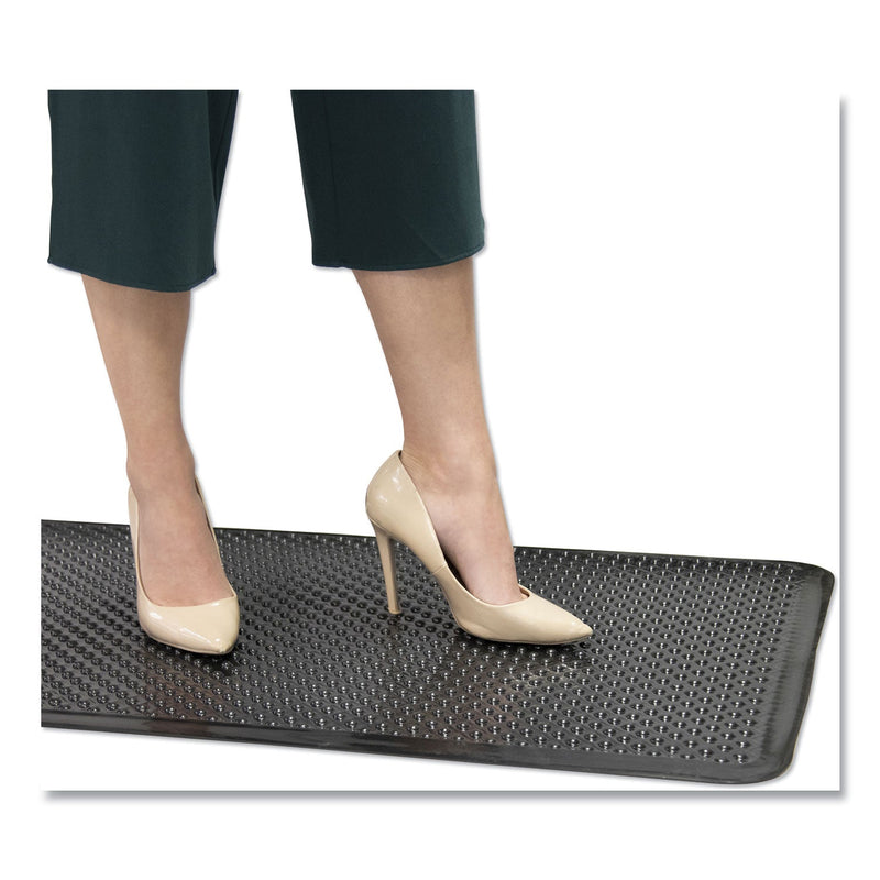 ES Robbins Feel Good Anti-Fatigue Floor Mat, 24 x 36, PVC, Black