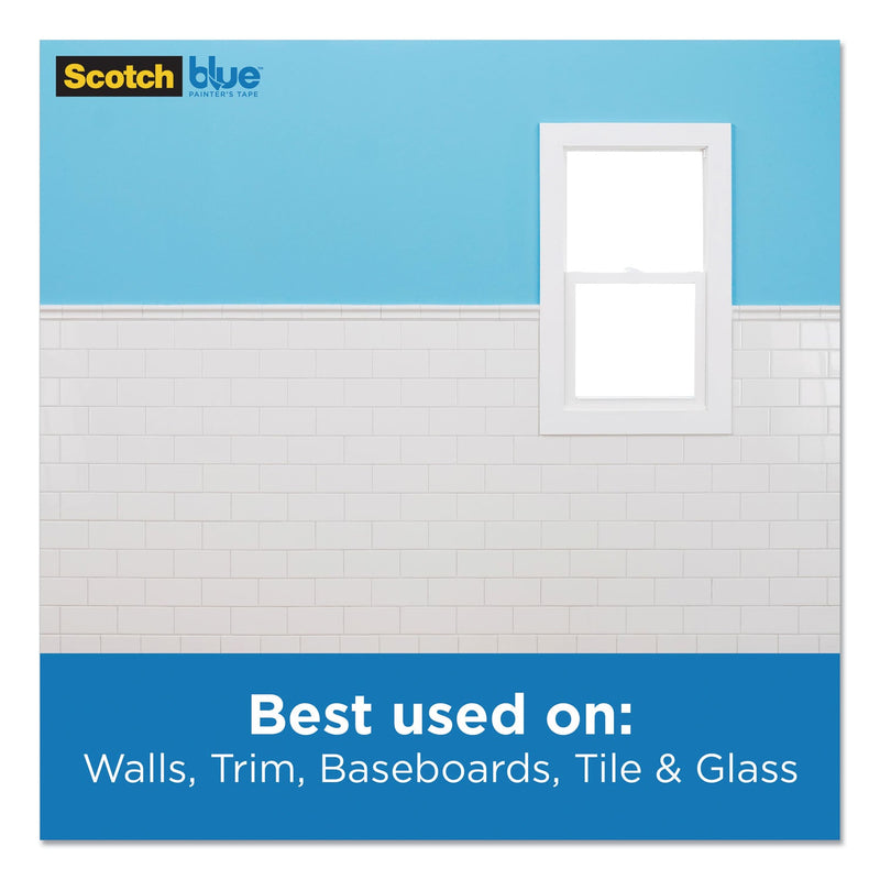 ScotchBlue Ultra Sharp Lines Multi-Surface Painter's Tape, 3" Core, 1.41" x 45 yds, Blue