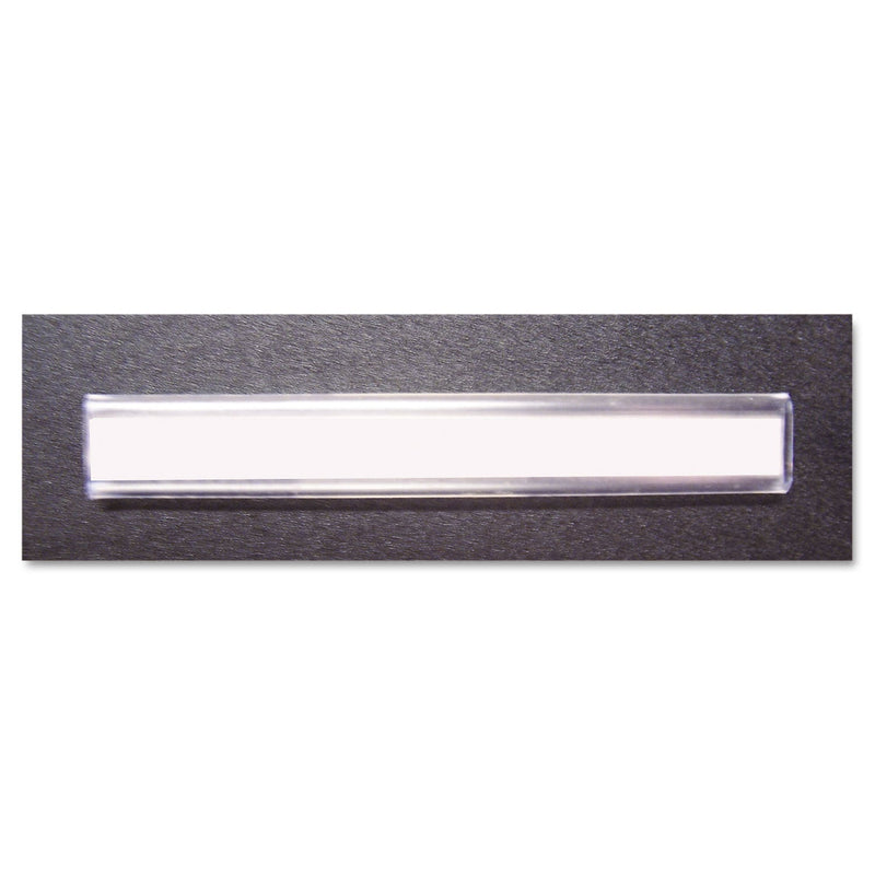 Safco Kwik-File Mailflow-To-Go Mailroom System Label Holders, Side Load, 3 x 0.38, Clear, 20/Pack