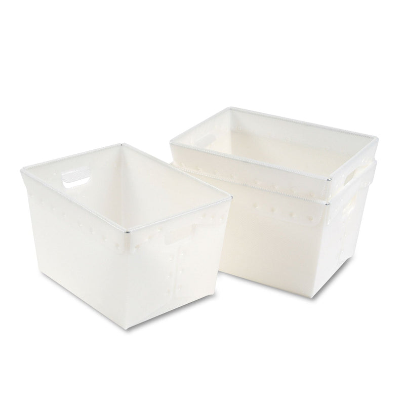 Safco Mail Totes, 13.25" x 18.25" x 11.5", Translucent White, 3/Carton