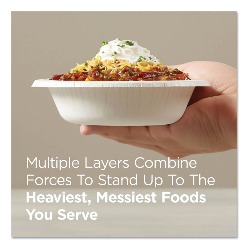 Dixie Pathways Heavyweight Paper Bowls, 12 oz, Green/Burgundy, 1,000/Carton