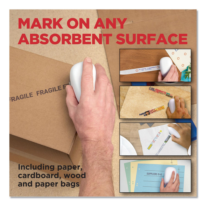 Colop Digital Marking Device, Customizable Size and Message with Images, White