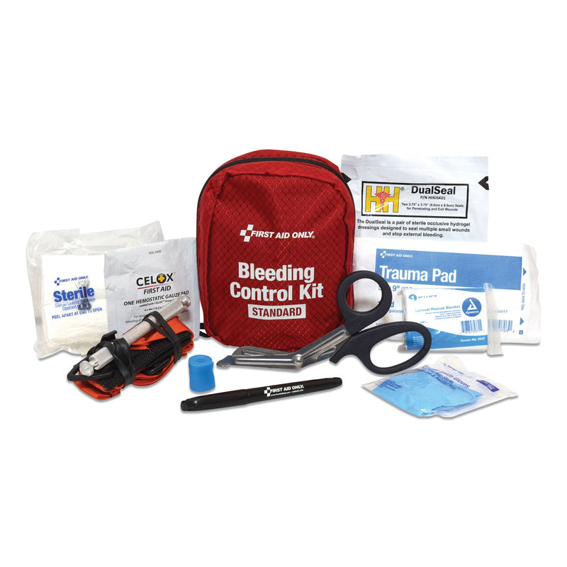 First Aid Only Bleeding Control Kit - Texas Mandate, 8.5 x 10.75 x 11.5