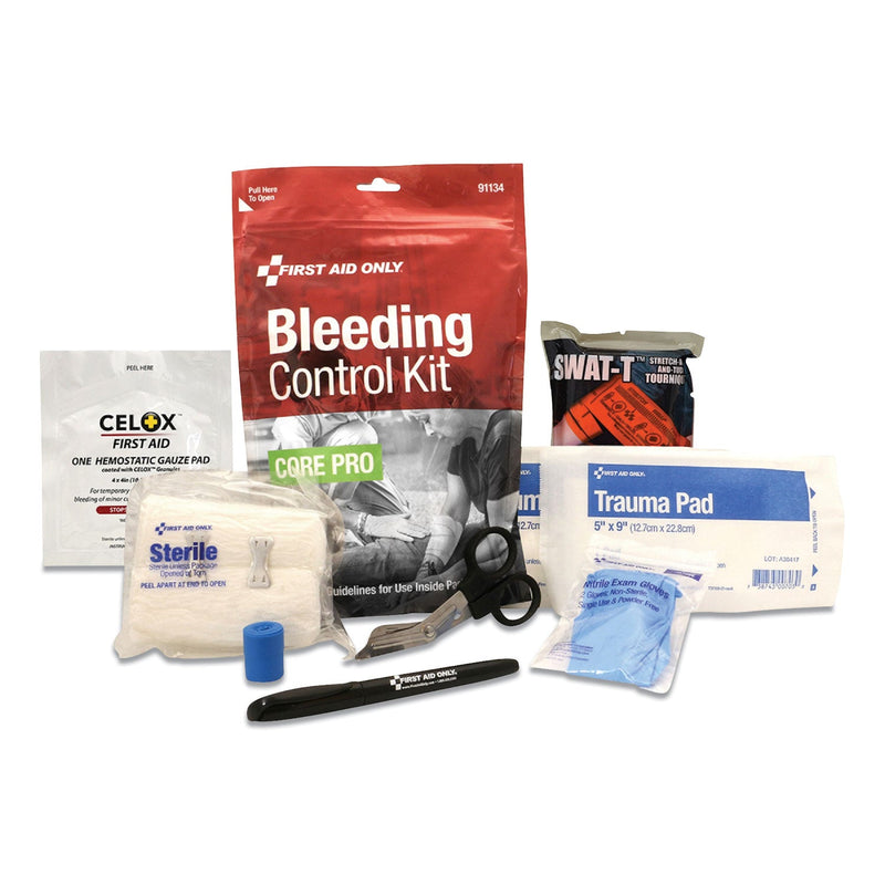 First Aid Only Core Pro Bleeding Control Kit, 5 x 10 x 3