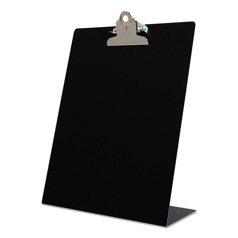 Saunders Free Standing Clipboard, Portrait Orientation, 1" Clip Capacity, Holds 8.5 x 11 Sheets, Black