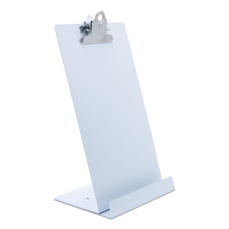 Saunders Free Standing Clipboard and Tablet Stand, 1" Clip Capacity, Memo Size: Holds 6 x 9 Sheets, White