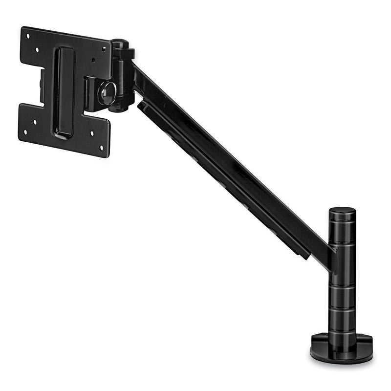 Fellowes Designer Suites Flat Panel Monitor Arm, 180 Degree Rotation, 45 Degree Tilt, 360 Degree Pan, Black, Supports 20 lb