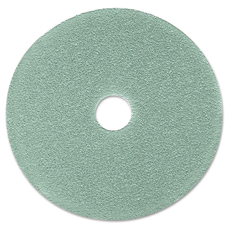 3M Ultra High-Speed Floor Burnishing Pads 3100, 19" Diameter, Aqua, 5/Carton