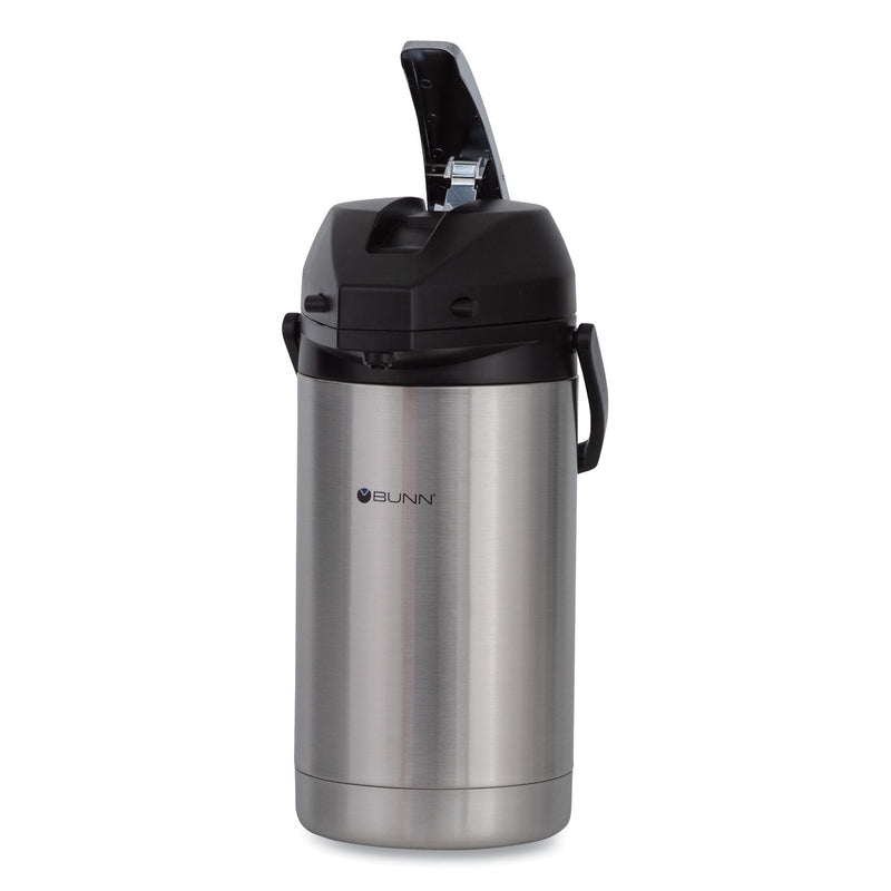 BUNN 3 Liter Lever Action Airpot, Stainless Steel/Black
