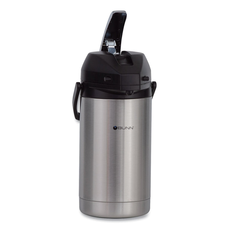 BUNN 3 Liter Lever Action Airpot, Stainless Steel/Black
