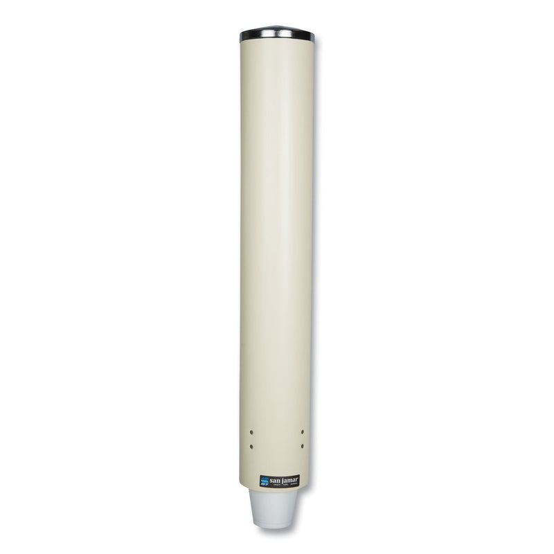 San Jamar Foam Cup Dispenser with Removable Cap, For 4 oz to 10 oz Cups, Sand