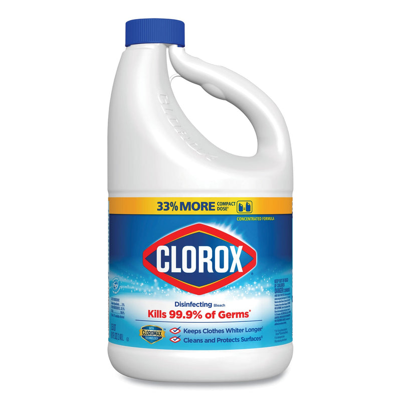 Clorox Regular Bleach with CloroMax Technology, 81 oz Bottle, 6/Carton