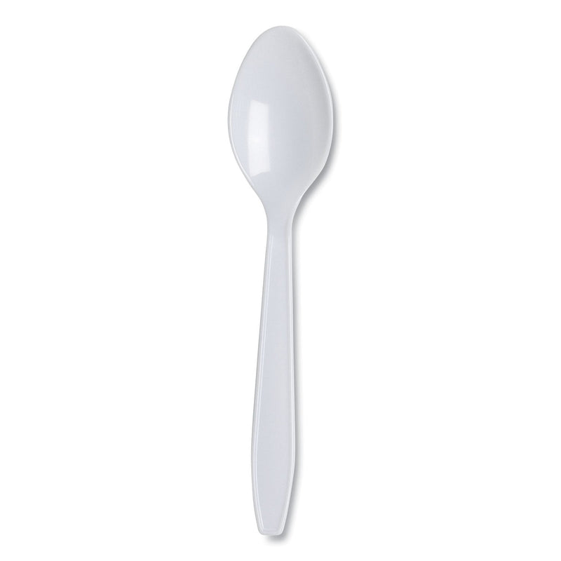 Dixie Lightweight Polystyrene Cutlery, Teaspoon, White, 1,000/Carton