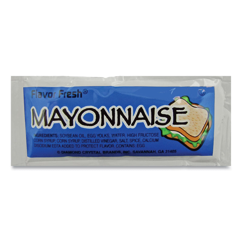 Flavor Fresh Condiment Packets, Mayonnaise, 0.32 oz Packet, 200/Carton