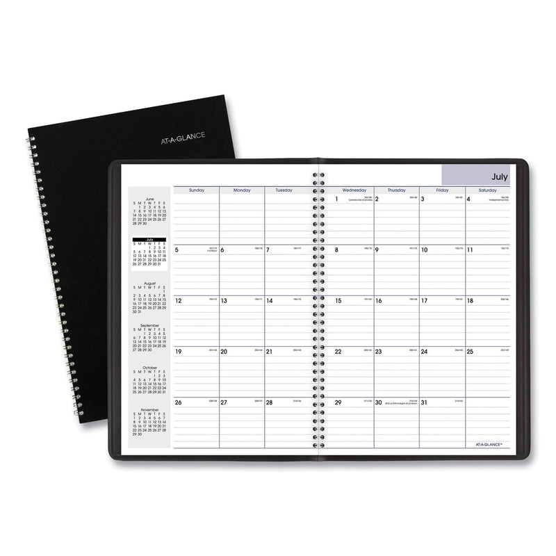 AT-A-GLANCE DayMinder Monthly Planner, Academic Year, Ruled Blocks, 12 x 8, Black Cover, 14-Month (July to Aug): 2022 to 2023