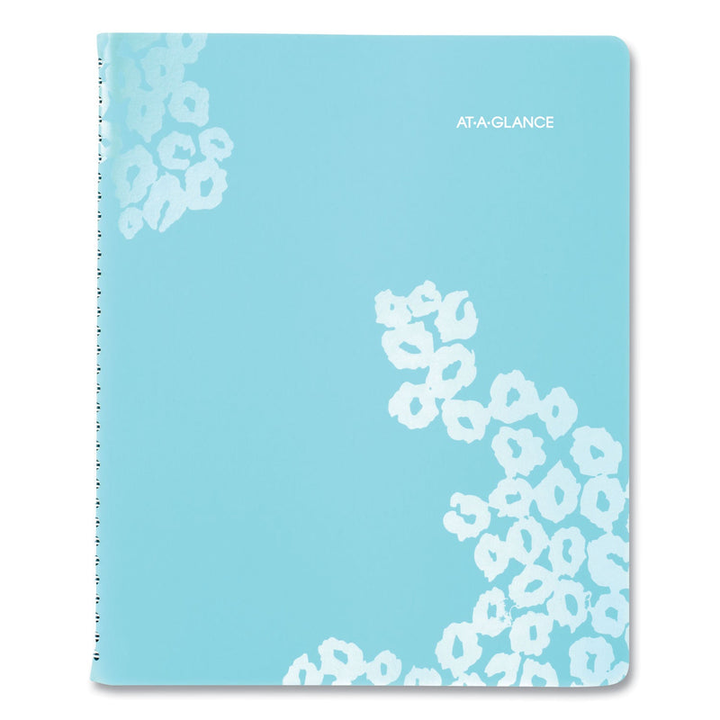 AT-A-GLANCE Wild Washes Weekly/Monthly Planner, Wild Washes Flora/Fauna Artwork, 11 x 8.5, Blue Cover, 13-Month (Jan-Jan): 2023-2024