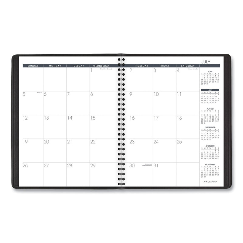 AT-A-GLANCE Monthly Planner, 8.75 x 7, Black Cover, 18-Month (July to Dec): 2022 to 2023