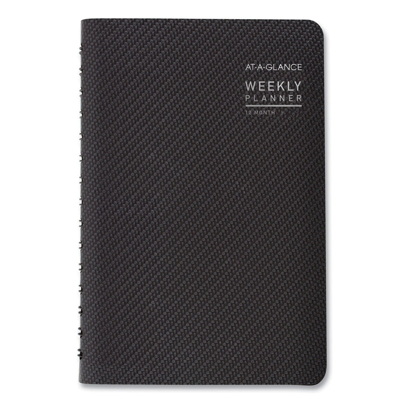 AT-A-GLANCE Contemporary Weekly/Monthly Planner, Open-Block Format, 8.5 x 5.5, Graphite Cover, 12-Month (Jan to Dec): 2023