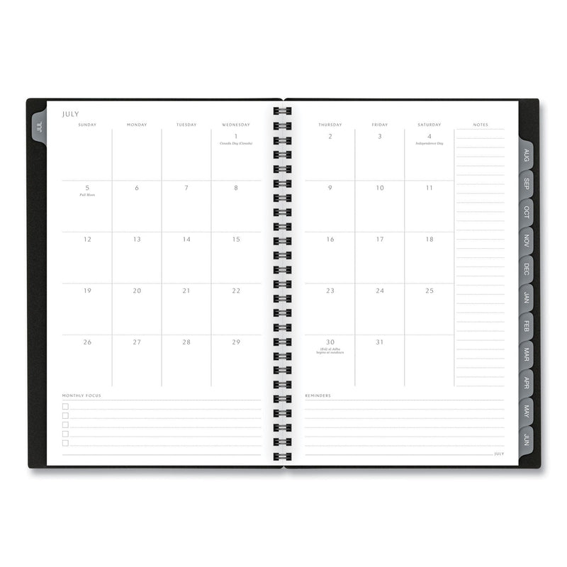 AT-A-GLANCE Elevation Academic Weekly/Monthly Planner, 8.5 x 5.5, Black Cover, 12-Month (July to June): 2022 to 2023