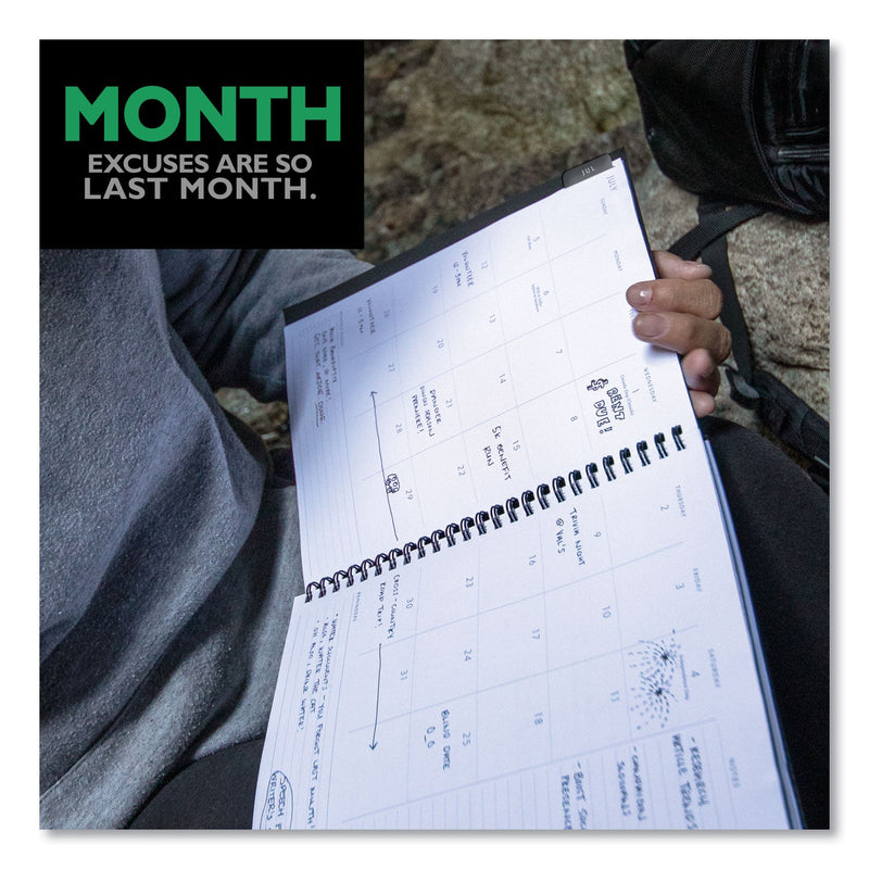 AT-A-GLANCE Elevation Academic Weekly/Monthly Planner, 8.5 x 5.5, Black Cover, 12-Month (July to June): 2022 to 2023