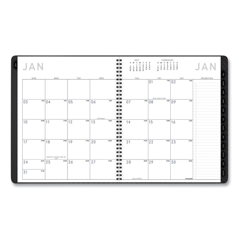 AT-A-GLANCE Contemporary Monthly Planner, Premium Paper, 11 x 9, Graphite Cover, 12-Month (Jan to Dec): 2023