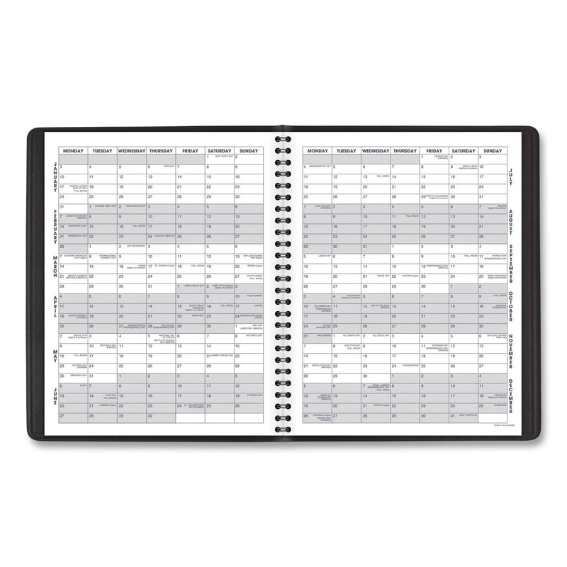 AT-A-GLANCE Monthly Planner, 8.75 x 7, Black Cover, 18-Month (July to Dec): 2022 to 2023