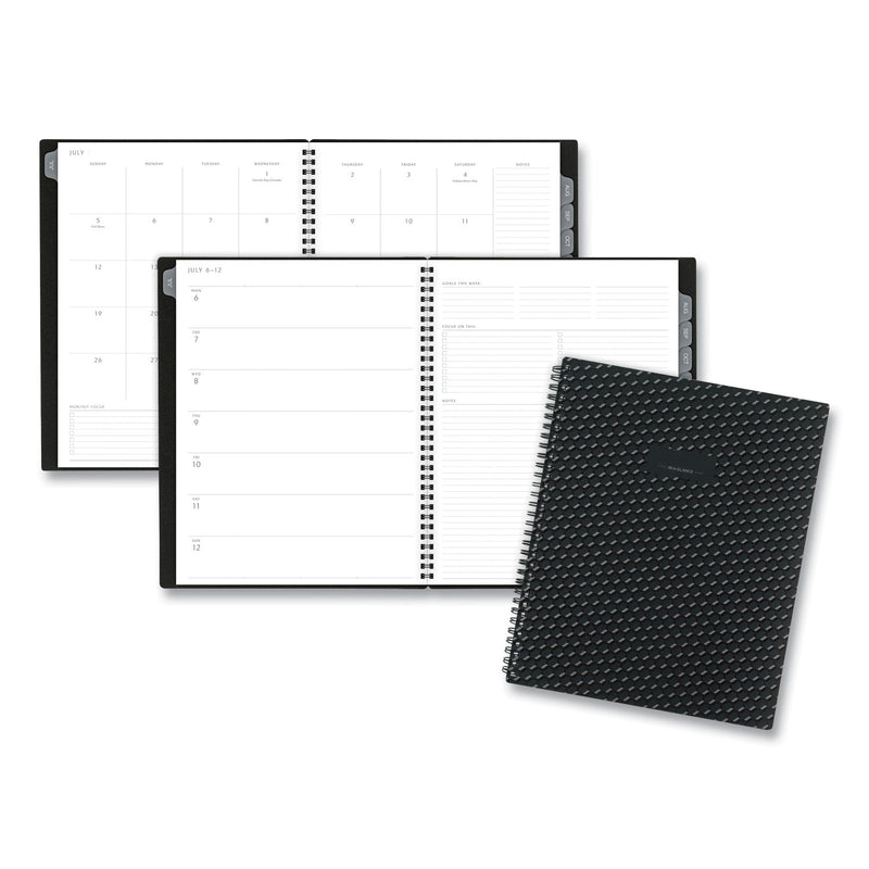 AT-A-GLANCE Elevation Academic Weekly/Monthly Planner, 11 x 8.5, Black Cover, 12-Month (July to June): 2022 to 2023