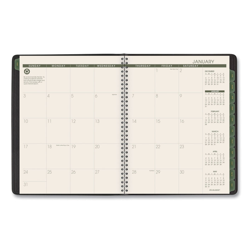 AT-A-GLANCE Recycled Weekly Vertical-Column Format Appointment Book, 8.75 x 7, Black Cover, 12-Month (Jan to Dec): 2023