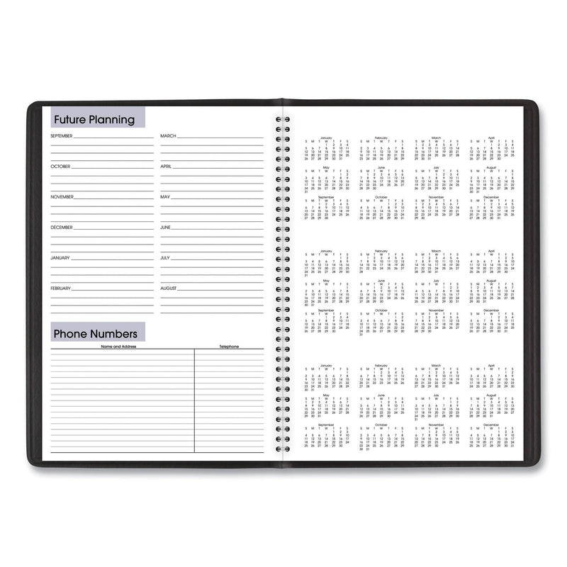 AT-A-GLANCE DayMinder Monthly Planner, Academic Year, Ruled Blocks, 12 x 8, Black Cover, 14-Month (July to Aug): 2022 to 2023