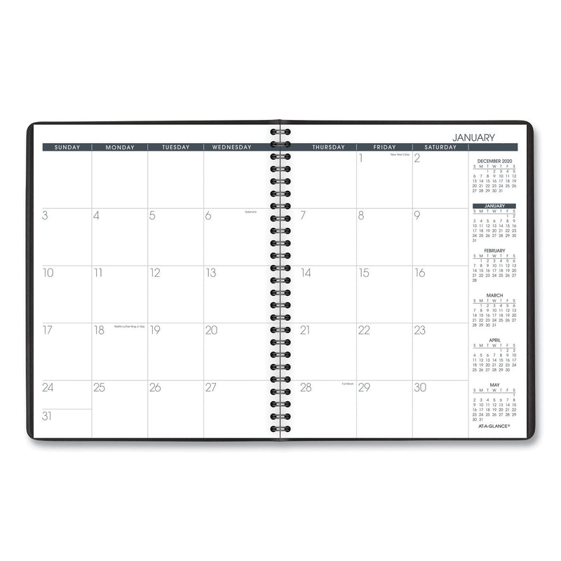 AT-A-GLANCE Monthly Planner, 8.75 x 7, Black Cover, 12-Month (Jan to Dec): 2023